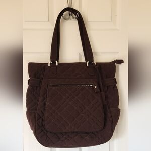 Vera Bradley Large Brown Quilted Bag
